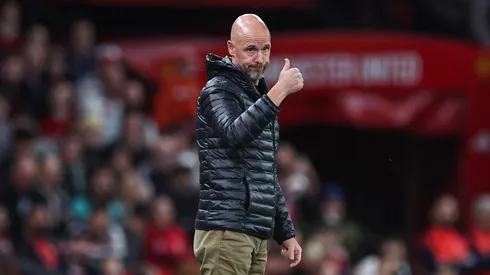 Erik Ten Hag em partida pelo Manchester United