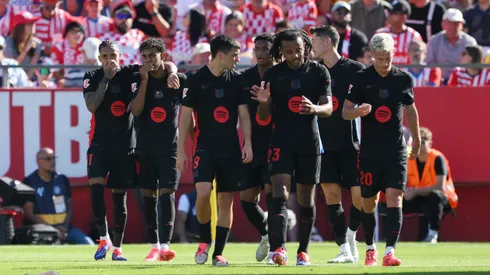 Barcelona em campo contra o Girona por La Liga (Foto: David Ramos/Getty Images)