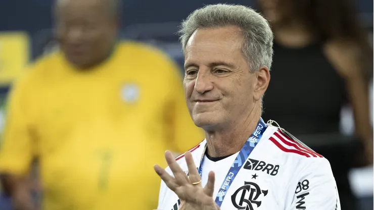 Landim, presidente do Flamengo, abre o jogo sobre a contratação de Lucas Paquetá. Foto: Jorge Rodrigues/AGIF