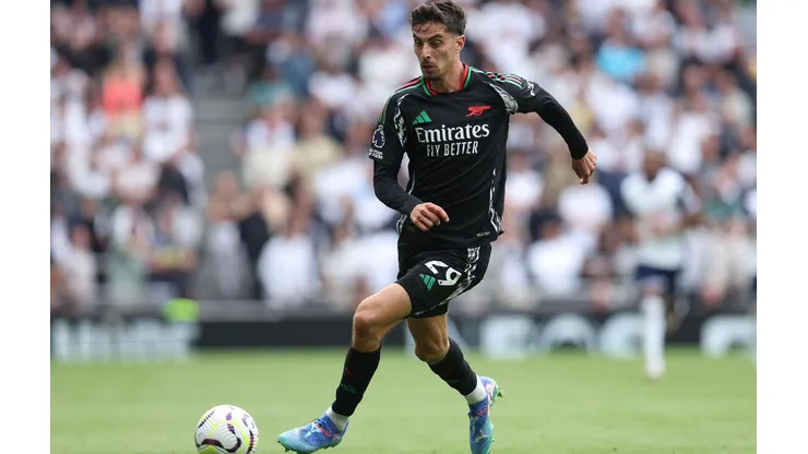 Havertz em ação durante o clássico entre Tottenham e Arsenal, no dia 15 de setembro de 2024, pela Premier League. (Sportimage Ltd / Alamy Stock Photo)