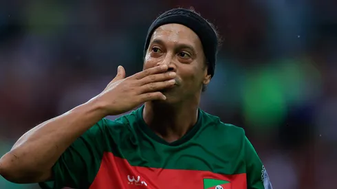 Ronaldinho quando jogou recentemente no Maracanã novamente. Foto: Buda Mendes/Getty Images