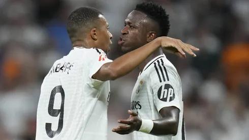 Vinícius Júnior faz forte cobrança a Mbappé após vitória do Real Madrid na Champions League. (Foto: Imago)