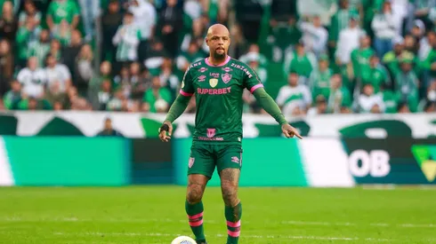 Felipe Melo em ação durante a partida entre Juventude e Fluminense pelo Brasileirão, no dia 15 de setembro de 2024. (Associated Press / Alamy Stock Photo)