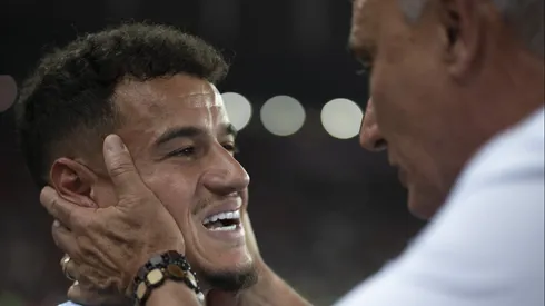 Tite e Coutinho juntos no clássico entre Flamengo x Vasco