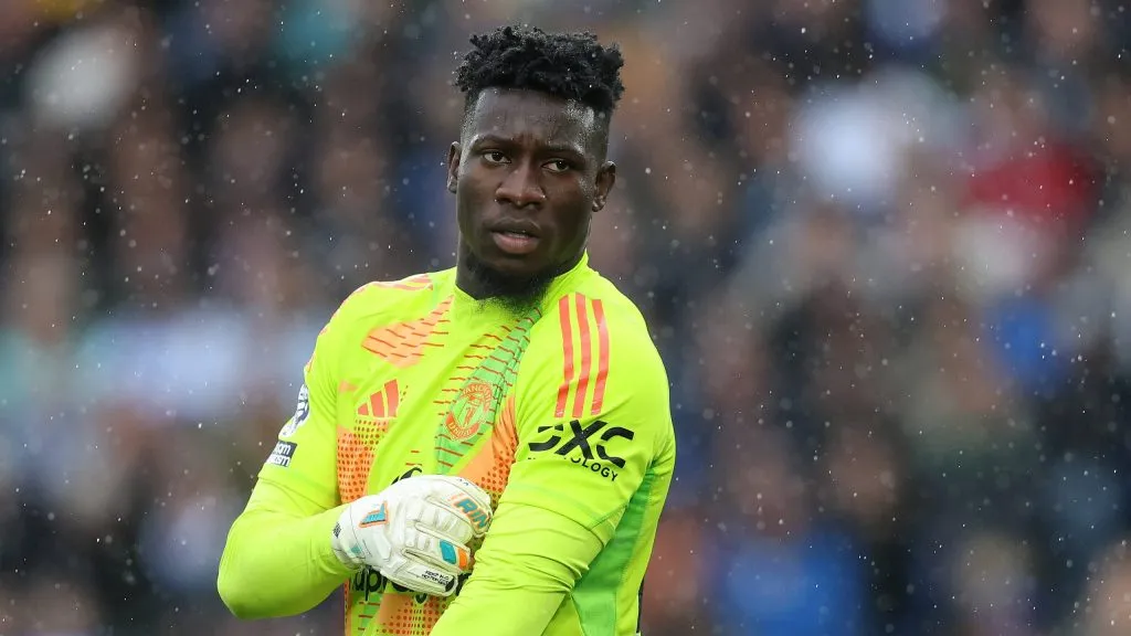 André Onana, goleiro do Manchester United. (Foto: Paul Terry/Imago/Sportimage)