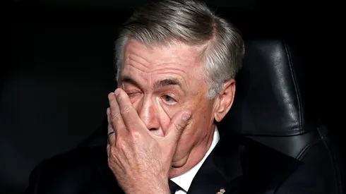 Carlo Ancelotti não terá dois jogadores à disposição neste final de semana no Real Madrid (Photo by Clive Brunskill/Getty Images)