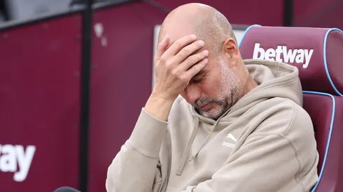 Pep Guardiola em partida pelo Manchester City
