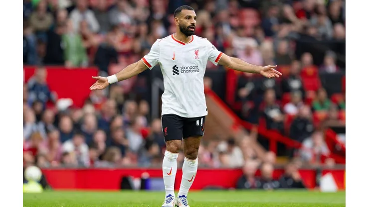 Salah em campo durante o confronto entre Manchester United e Liverpool, no dia 01 de setembro de 2024, na Premier League. (SPP Sport Press Photo. / Alamy Stock Photo)