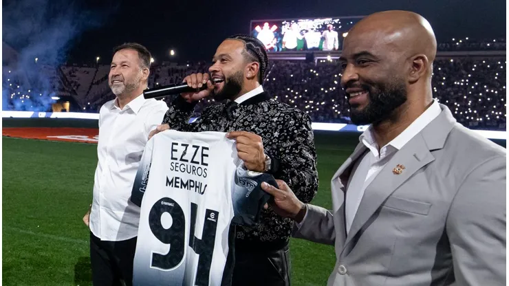 Memphis Depay é apresentado à torcida na Neo QuímIca Arena. Foto: Rodrigo Coca/Agência Corinthians
