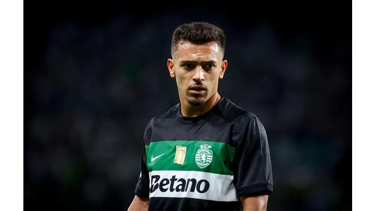 Pedro Gonçalves durante o confronto entre Sporting e Porto pela Liga Portugal, no dia 31 de agosto de 2024. (SPP Sport Press Photo. / Alamy Stock Photo)