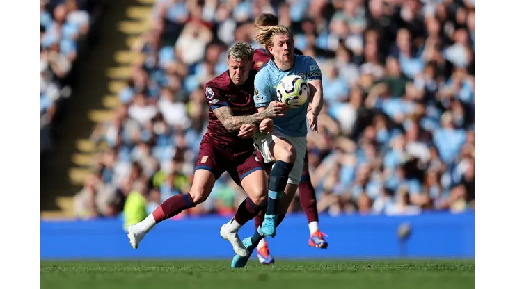 De Bruyne em ação pelo Manchester City, na Premier League (Foto: Matt McNulty/Getty Images)