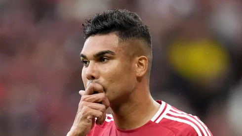 Casemiro, do Manchester United, durante a partida da Premier League