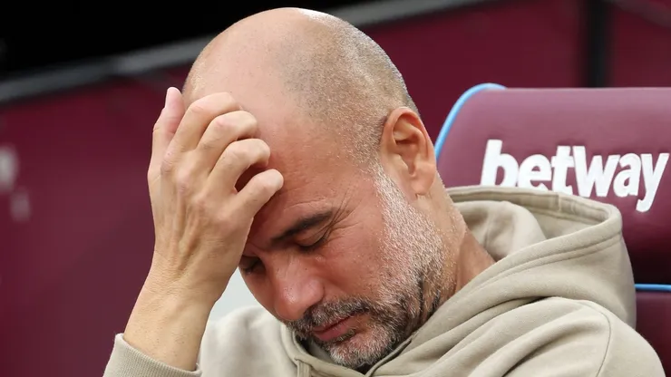Guardiola lamenta lesão de zagueiro do City. Foto: Richard Pelham/Getty Images