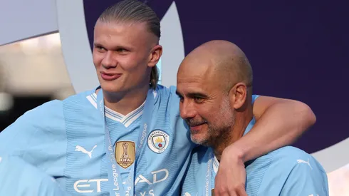 Pep Guardiola poderia encontrar jogador para posição de Haaland. Foto: MAGO / Xinhua