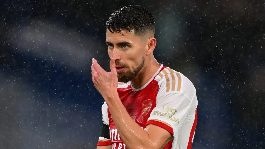 Jorginho admite que a incrível forma de marcar gols de Haaland está fazendo o Arsenal rir. (Foto: Michael Regan/Getty Images)