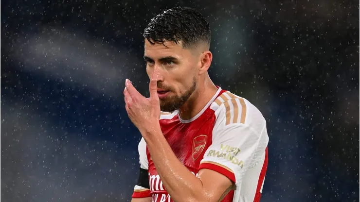 Jorginho em partida pelo Arsenal (Foto: Michael Regan/Getty Images)