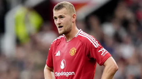 Matthijs de Ligt em partida pelo Manchester United