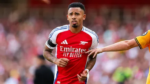 Gabriel Jesus em partida contra o Wolverhampton