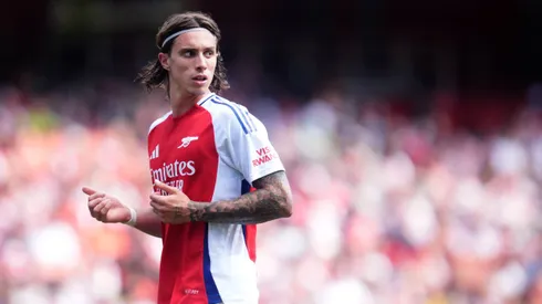 Riccardo Calafiori, zagueiro do Arsenal. (Foto: Adam Davy/PA Images)