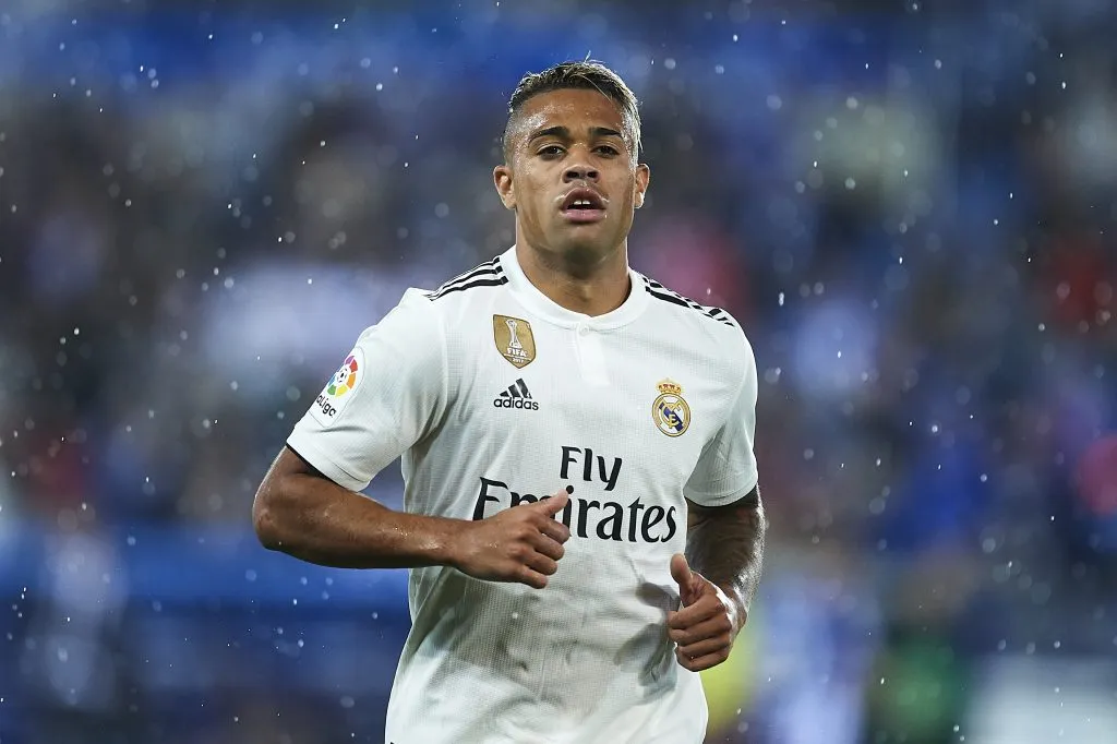Mariano Díaz nos tempos de Real Madrid.  (Photo by Juan Manuel Serrano Arce/Getty Images)