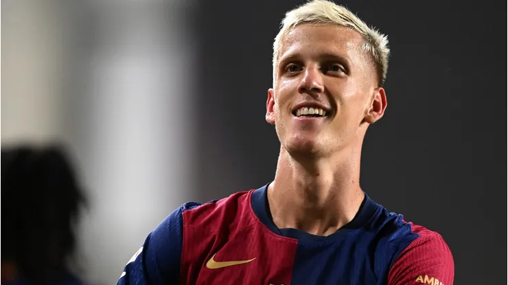 Dani Olmo em ação pelo Barcelona (Photo by Denis Doyle/Getty Images)