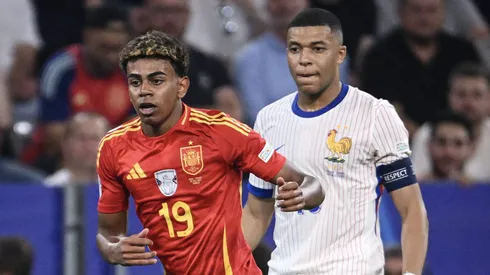 Yamal e Mbappé na Eurocopa 2024.