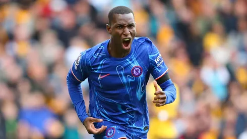 Nicolas Jackson comemorando gol pelo Chelsea. (IMAGO / NurPhoto)
