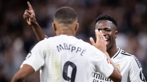 Mbappé e Vini Jr no Real Madrid.