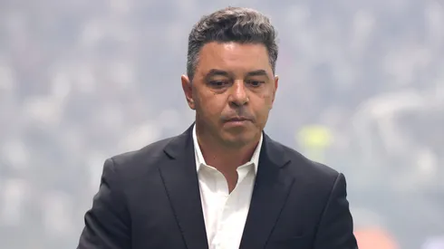 Marcelo Gallardo tenta recuperar a desvantagem do River Plate contra o Galo.