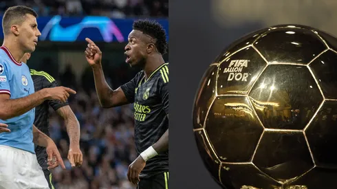 Rodri e Vini Jr. foto: IMAGO / CordonPress | Bola de ouro. foto: IMAGO / MIS