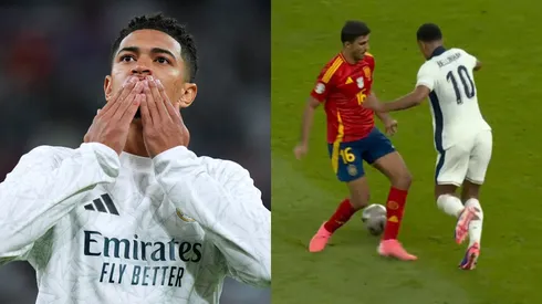 Bellingham e Rodri na Eurocopa. Foto Esq.: Angel Martinez/Getty Images e Foto Dir.: Reprodução