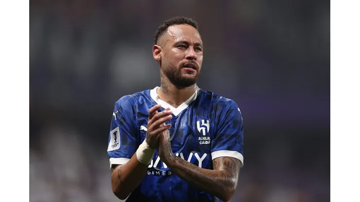 AL AIN, UNITED ARAB EMIRATES - OCTOBER 21: Neymar looks on after the AFC Champions League Elite match between Al Ain and Al-Hilal at Hazza bin Zayed Stadium on October 21, 2024 in Al Ain, United Arab Emirates. (Photo by Francois Nel/Getty Images)