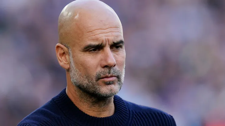 Guardiola em partida pelo Manchester City
