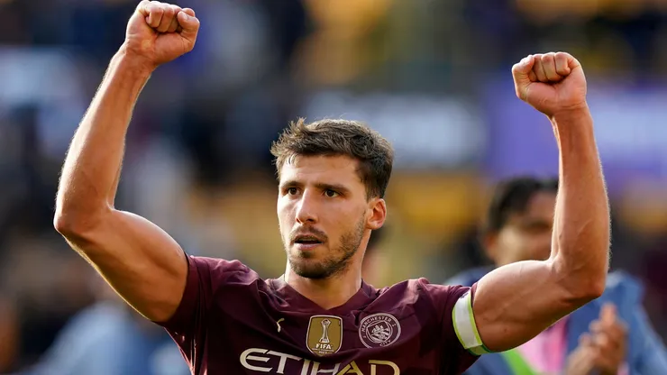 Rúben Dias em partida pelo Manchester City