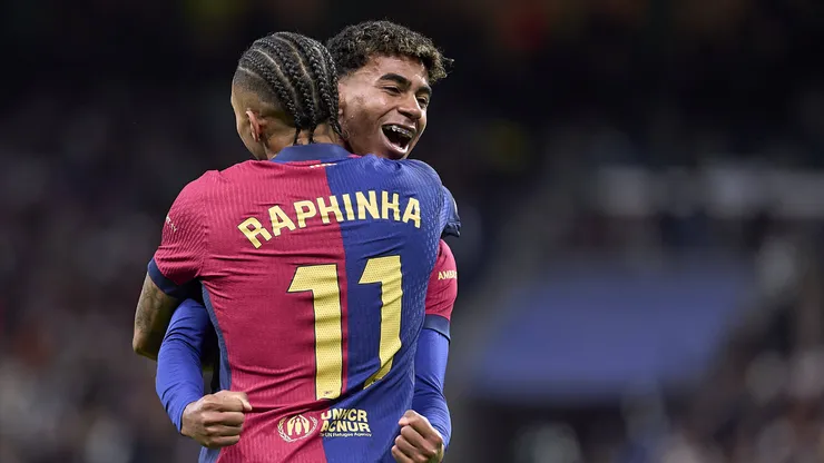 Raphinha e Lamine Yamal no El Clásico