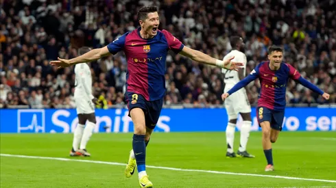 Lewandowski em partida contra o Real Madrid