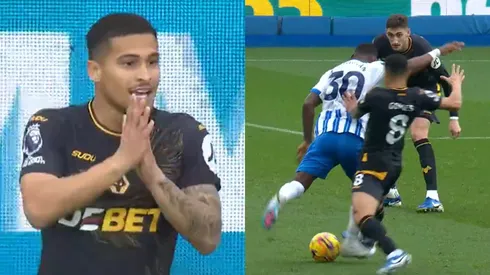 João Gomes fica irritado com árbitro na Premier League