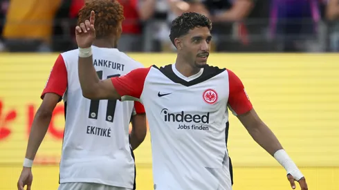 Omar Marmoush em partida pelo Eintracht Frankfurt