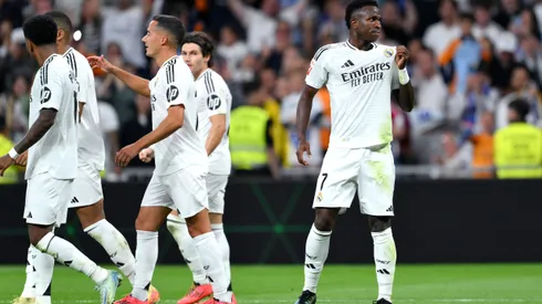 Vinícius Júnior fez três gols contra o Borussia Dortmund em partida válida pela Liga dos Campeões (Foto: David Ramos/Getty Images)