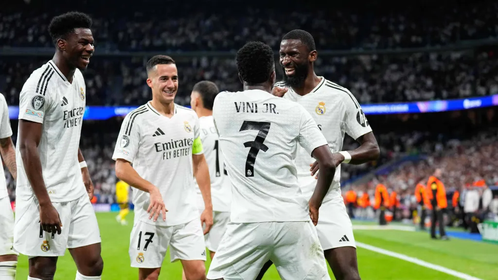 Jogadores do Real Madrid comemorando. Foto: IMAGO / ZUMA Press Wire