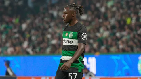 Geovany Quenda, atacante do Sporting (Foto: Bruno de Carvalho/Imago/SOPA Images)