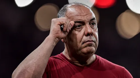 Marcos Braz, vice-presidente de futebol do Flamengo, analisa se vai punir Varela. Foto: Thiago Ribeiro/AGIF