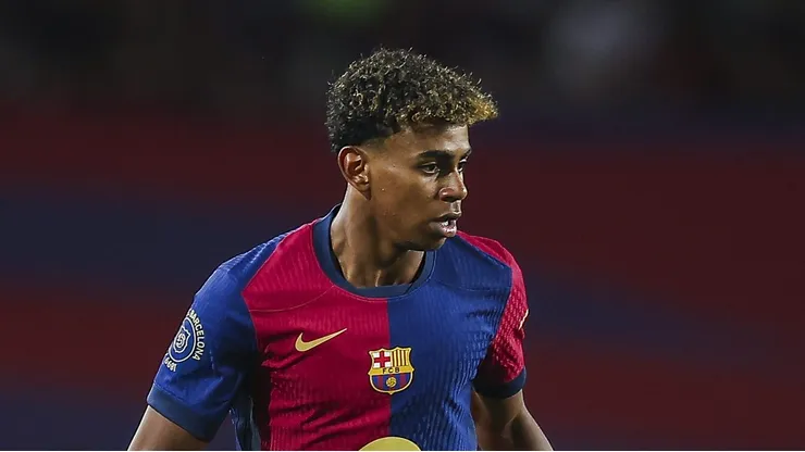 Lamine Yamal provoca influenciador antes do Real Madrid x Barcelona. Foto: Eric Alonso/Getty Images