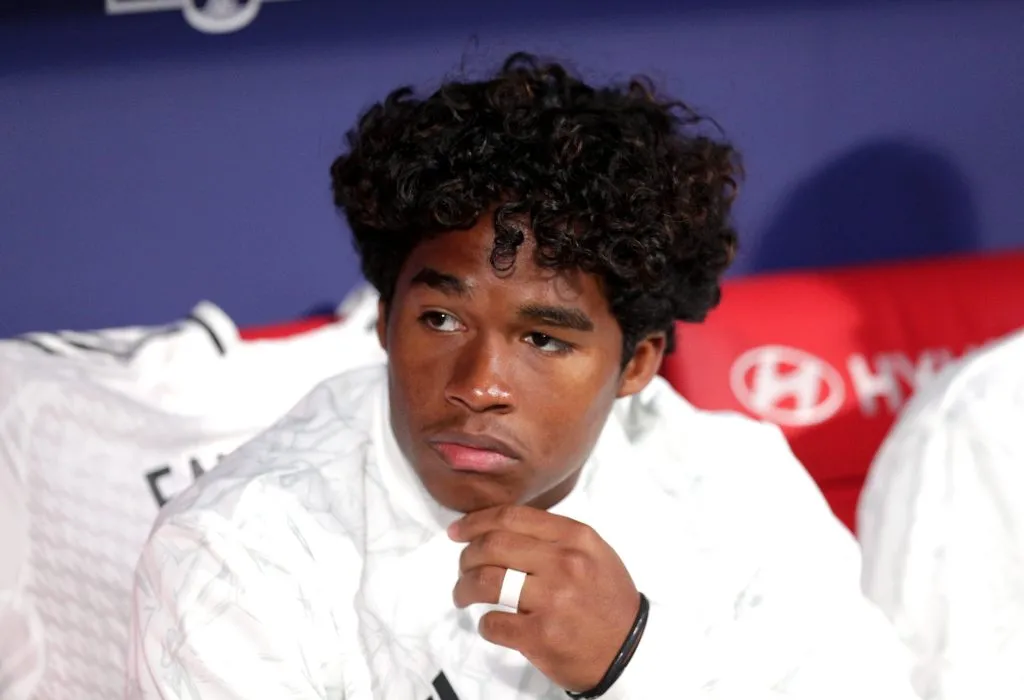 Endrick não entrou nos últimos 2 jogos. (Photo by Gonzalo Arroyo Moreno/Getty Images)