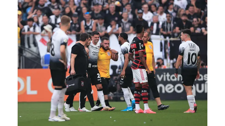 SP - SAO PAULO - 01/09/2024 - BRASILEIRO A 2024, CORINTHIANS X FLAMENGO - Hector Hernandez jogador do Corinthians durante partida contra o Flamengo no estadio Arena Corinthians pelo campeonato Brasileiro A 2024. Foto: Ettore Chiereguini/AGIF