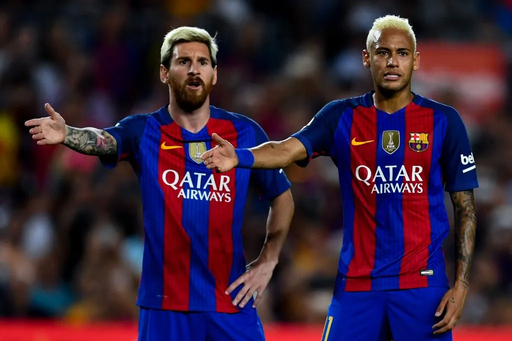 Neymar e Messi quando atuavam pelo Barça