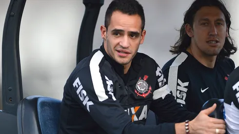 Renato Augusto, Cassio. Treino do Corinthians no CT Joaquim Grava. 06 de Setembro de 2013, Sao Paulo, Sao Paulo, Brasil. Foto: Mauro Horita/AGIF