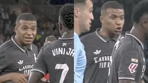 Mbappé e Vini Jr discutem no Real Madrid. Foto: Reprodução