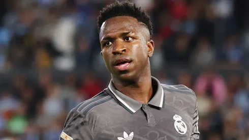 Vini Jr em ação pelo Real Madrid.