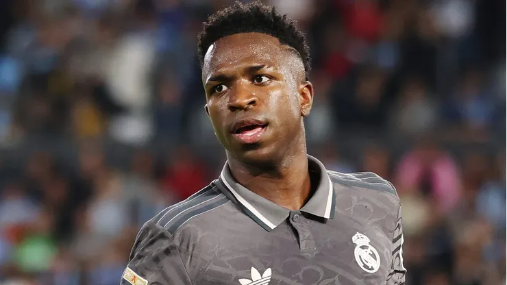 Vini Jr em ação pelo Real Madrid.